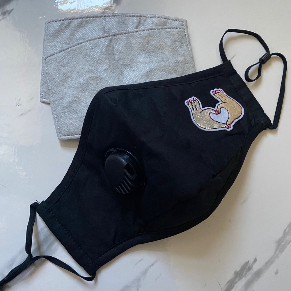 Face Mask w/Ventilation Valve + 2 Filters